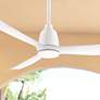 52" Fanimation Kute Matte White Damp LED Smart Ceiling Fan