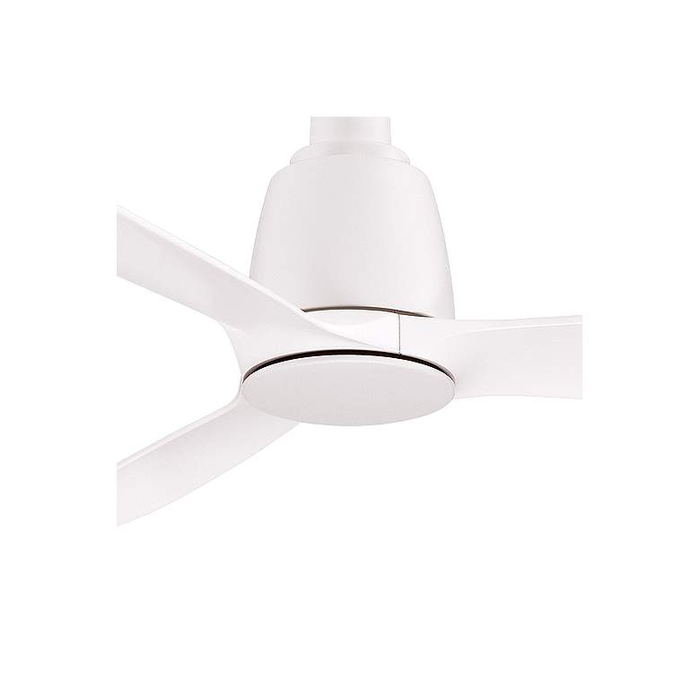 Image 3 52 inch Fanimation Kute Matte White Damp Rated Smart Ceiling Fan more views