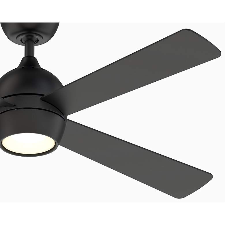 Image 3 52" Fanimation Kwad Black Finish LED Ceiling Fan with Remote more views