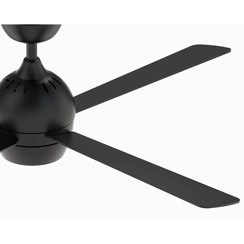 Image 4 52" Fanimation Kwad Black Finish LED Ceiling Fan with Remote more views