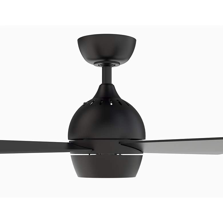 Image 5 52" Fanimation Kwad Black Finish LED Ceiling Fan with Remote more views