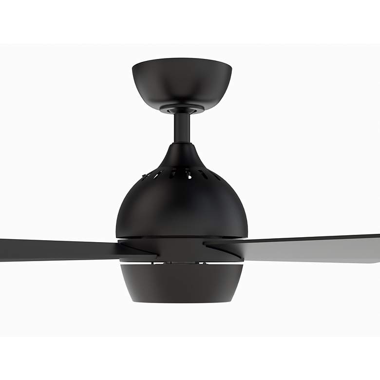 Image 6 52" Fanimation Kwad Black Finish LED Ceiling Fan with Remote more views
