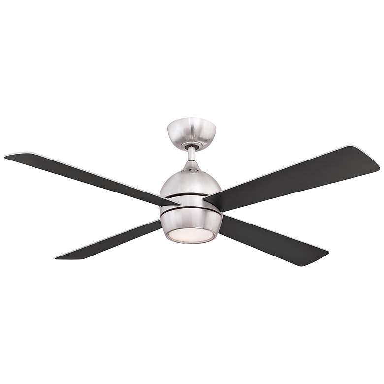 Image 3 52" Fanimation Kwad Brushed Nickel LED Ceiling Fan with Remote