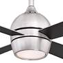 52" Fanimation Kwad Brushed Nickel LED Ceiling Fan with Remote in scene