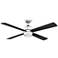 52" Fanimation Kwad Chrome LED Ceiling Fan with Remote