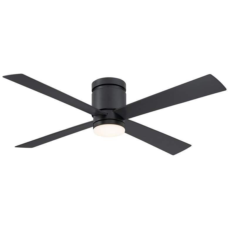 Image 1 52" Fanimation Kwartet Black Finish CCT LED Ceiling Fan