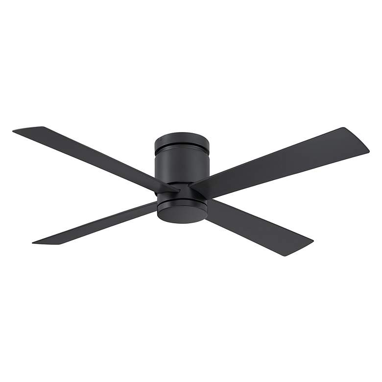Image 6 52" Fanimation Kwartet Black Finish CCT LED Ceiling Fan more views