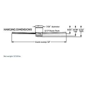 Image5 of 52" Fanimation Kwartet Satin Brass CCT LED Hugger Ceiling Fan more views