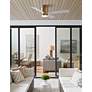 6_52" Fanimation Kwartet Satin Brass CCT LED Hugger Ceiling Fan more views