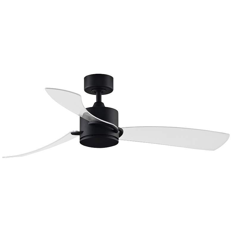 Image 4 52" Fanimation Sculptaire Black LED Damp Rated Ceiling Fan with Remote more views