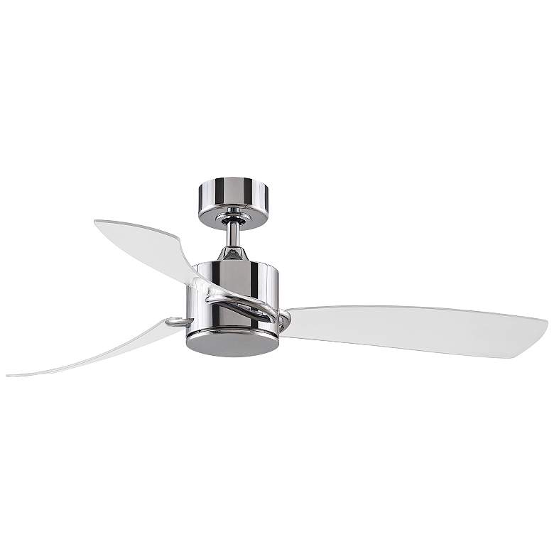 Image 3 52 inch Fanimation Sculptaire Chrome Modern LED Ceiling Fan with Remote more views