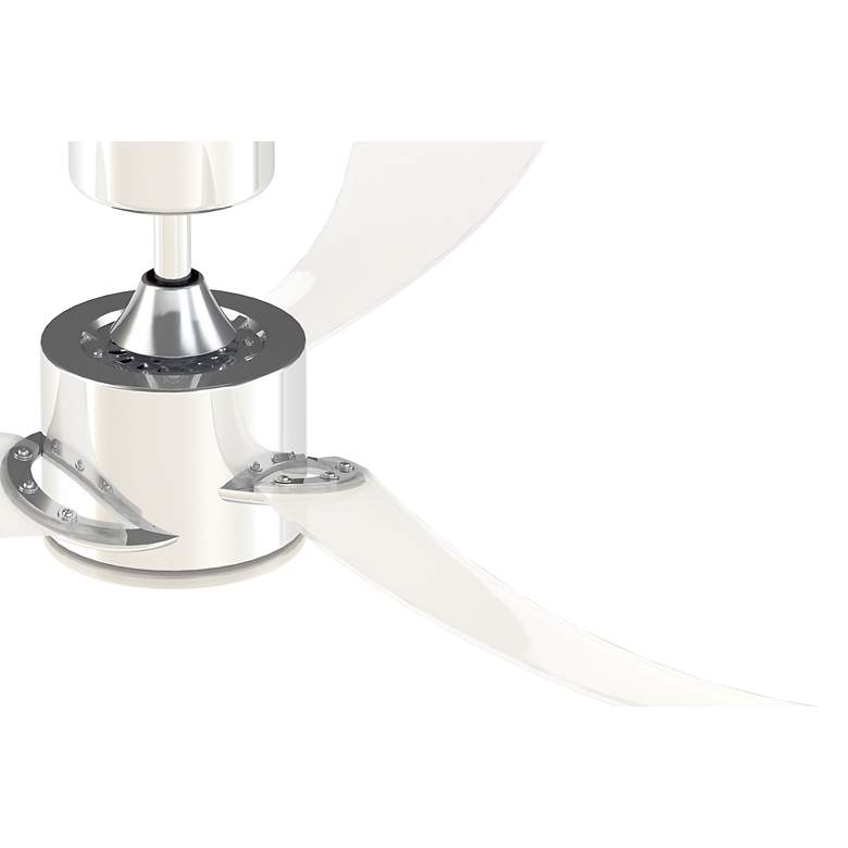 Image 6 52" Fanimation Sculptaire Chrome Modern LED Ceiling Fan with Remote more views