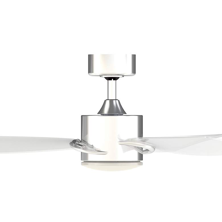 Image 7 52" Fanimation Sculptaire Chrome Modern LED Ceiling Fan with Remote more views