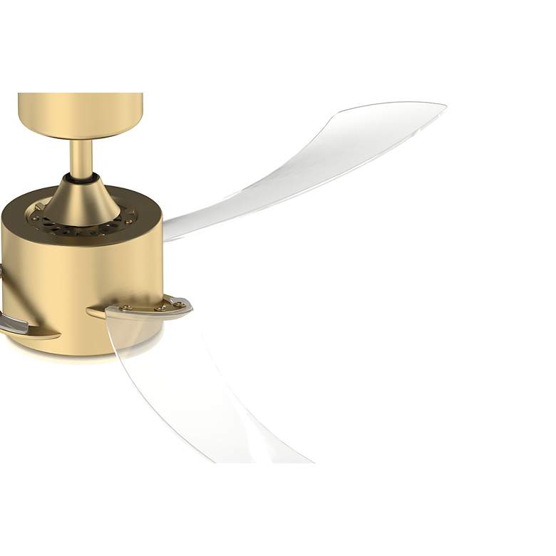 Image 5 52" Fanimation Sculptaire Satin Brass LED Ceiling Fan with Remote more views