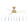 7_52" Fanimation Sculptaire Satin Brass LED Ceiling Fan with Remote more views