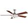 52" Fanimation Stafford Brushed Nickel LED Ceiling Fan with Remote