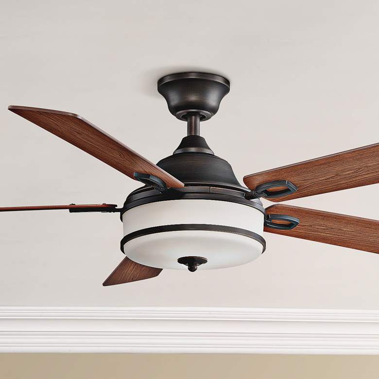 Image 1 52 inch Fanimation Stafford Dark Bronze Ceiling Fan