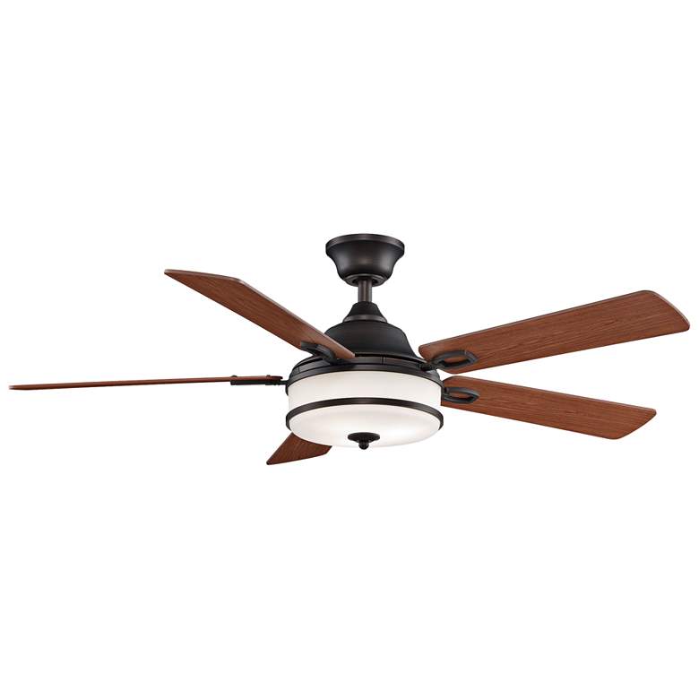 Image 4 52 inch Fanimation Stafford Dark Bronze LED Ceiling Fan with Remote more views