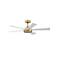 52" Fanimation TorchAire Brass and White Ceiling Fan with Remote