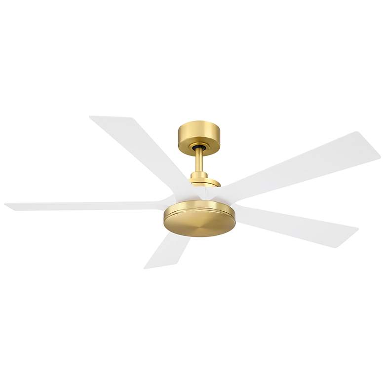 Image 2 52" Fanimation TorchAire Brass and White Ceiling Fan with Remote more views