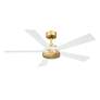 2_52" Fanimation TorchAire Brass and White Ceiling Fan with Remote more views