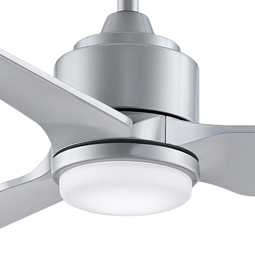 52" Fanimation TriAire Custom Silver Outdoor LED Ceiling Fan 78E88