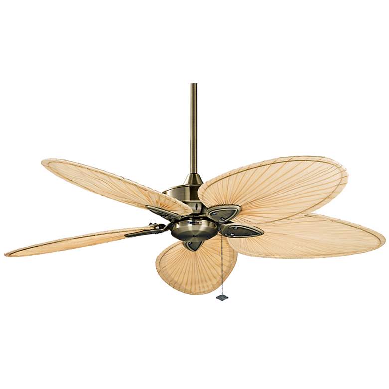 Image 2 52 inch Fanimation Windpointe Brass 5-Blade Ceiling Fan with Pull Chain