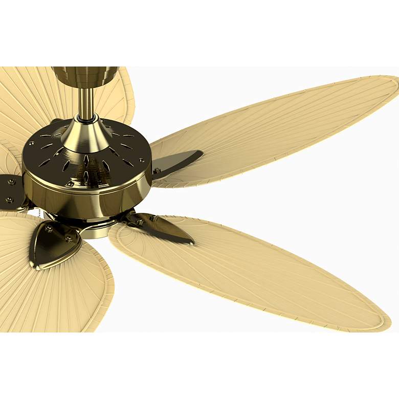 Image 3 52" Fanimation Windpointe Brass 5-Blade Ceiling Fan with Pull Chain more views