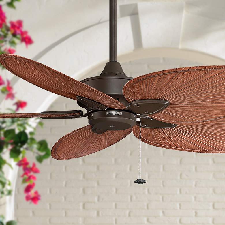 Image 1 52 inch Fanimation Windpointe Palm Bronze Ceiling Fan