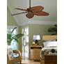 4_52" Fanimation Windpointe Rust Bamboo Damp Rated Fan with Pull Chain more views