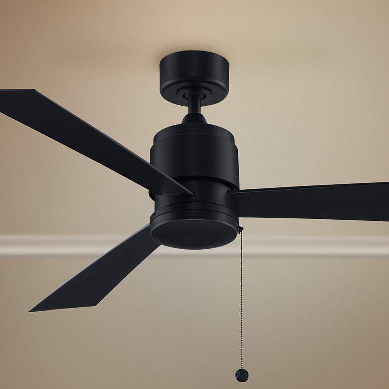 Image 1 52" Fanimation Zonix Black Wet Locations Outdoor Ceiling Fan
