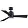 52" Fanimation Zonix Black Wet Rated LED Ceiling Fan with Remote
