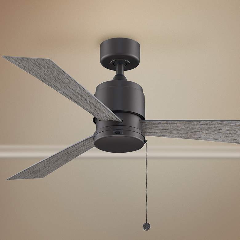 Image 1 52" Fanimation Zonix Wet Matte Greige Outdoor Ceiling Fan