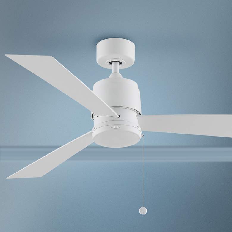 Image 1 52" Fanimation Zonix Wet Matte White Outdoor Ceiling Fan