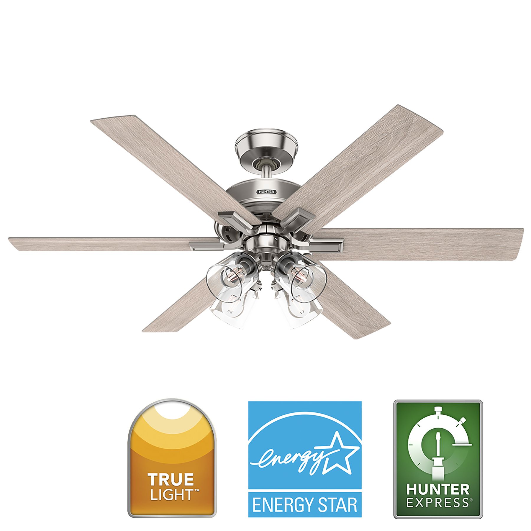 Image 3 52" Fonthill Indoor Hunter Fan more views