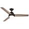 52" Geode Oil-Rubbed Bronze LED Ceiling Fan with Wall Control