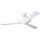 52" Gloss White Aurora Hugger with Uplight Ceiling Fan