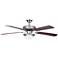 52" Heritage Fusion Nickel Ceiling Fan with Light