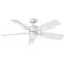 52" Hinkley Afton Chalk White Indoor LED Ceiling Fan with Wall Control