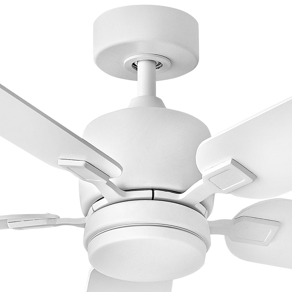 52" Hinkley Afton Chalk White Indoor LED Ceiling Fan with Wall Control