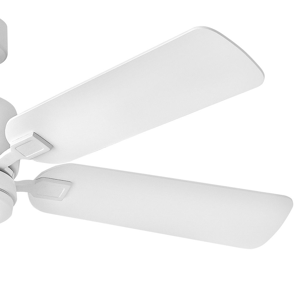 52" Hinkley Afton Chalk White Indoor LED Ceiling Fan with Wall Control