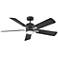 52" Hinkley Afton Matte Black Indoor LED Ceiling Fan with Wall Control