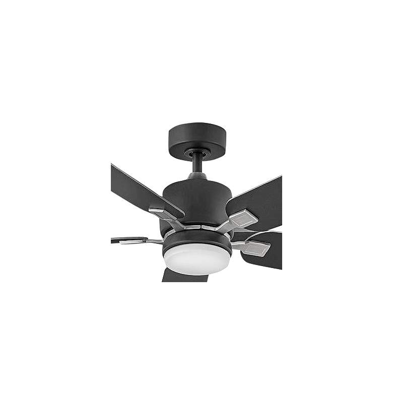 Image 2 52 inch Hinkley Afton Matte Black Indoor LED Ceiling Fan with Wall Control more views