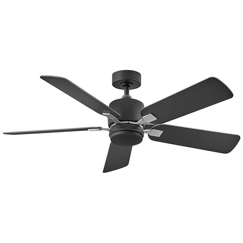 Image 3 52 inch Hinkley Afton Matte Black Indoor LED Ceiling Fan with Wall Control more views