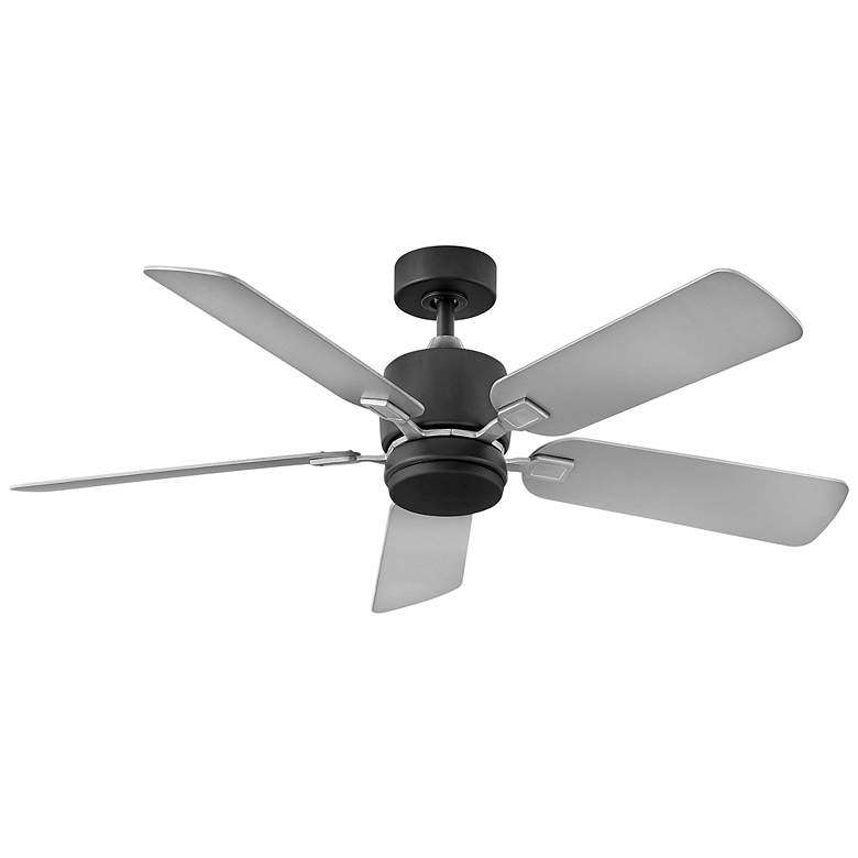 Image 4 52 inch Hinkley Afton Matte Black Indoor LED Ceiling Fan with Wall Control more views