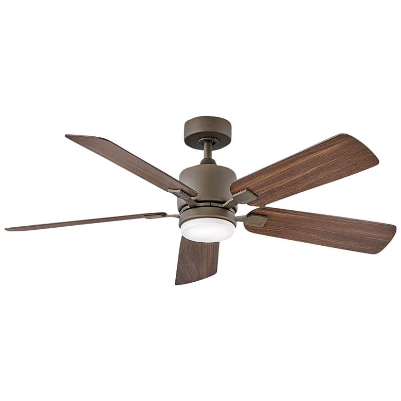 Image 1 52 inch Hinkley Afton Matte Bronze Indoor LED Wall Control Ceiling Fan
