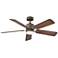 52" Hinkley Afton Matte Bronze Indoor LED Wall Control Ceiling Fan