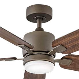 Image2 of 52" Hinkley Afton Matte Bronze Indoor LED Wall Control Ceiling Fan more views