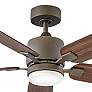 52" Hinkley Afton Matte Bronze Indoor LED Wall Control Ceiling Fan