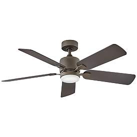 Image4 of 52" Hinkley Afton Matte Bronze Indoor LED Wall Control Ceiling Fan more views